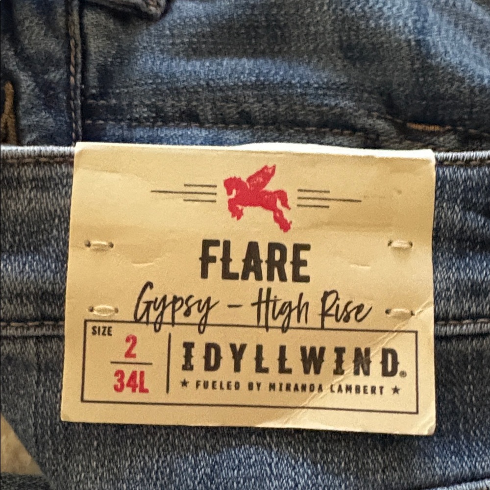 IDYLLWIND Studded Gypsy High Rise Flare Jeans - Picture 2 of 5